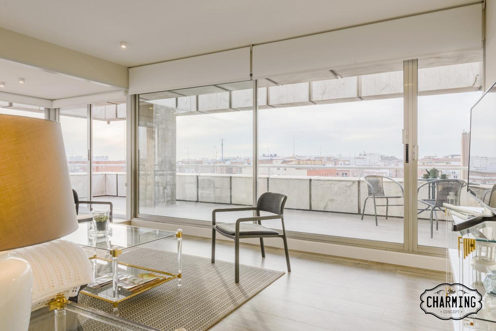 Ferienwohnung Charming Eurobuilding 2 Terrace Exclusive - Plaza De Parking Madrid Exterior foto