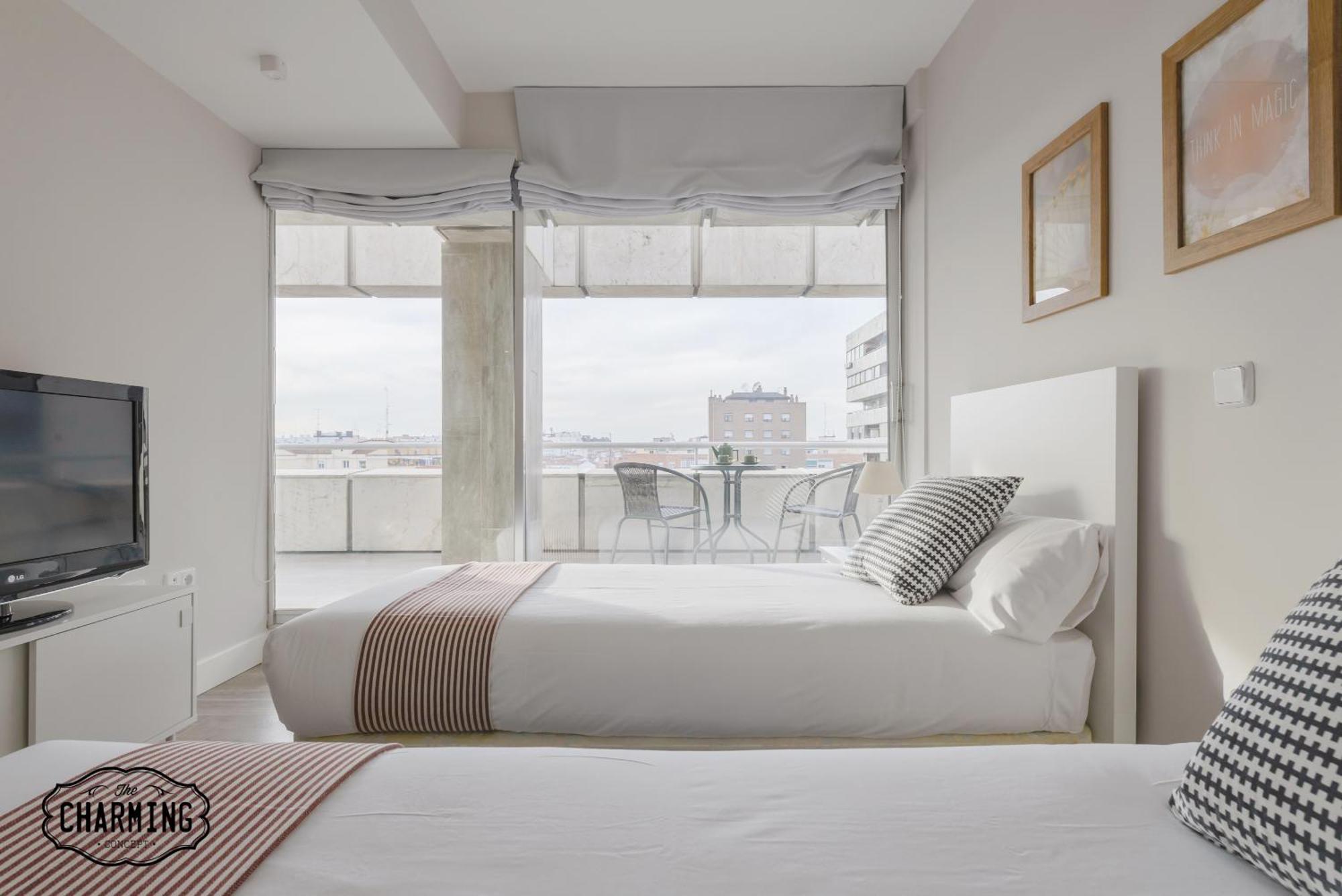 Ferienwohnung Charming Eurobuilding 2 Terrace Exclusive - Plaza De Parking Madrid Exterior foto