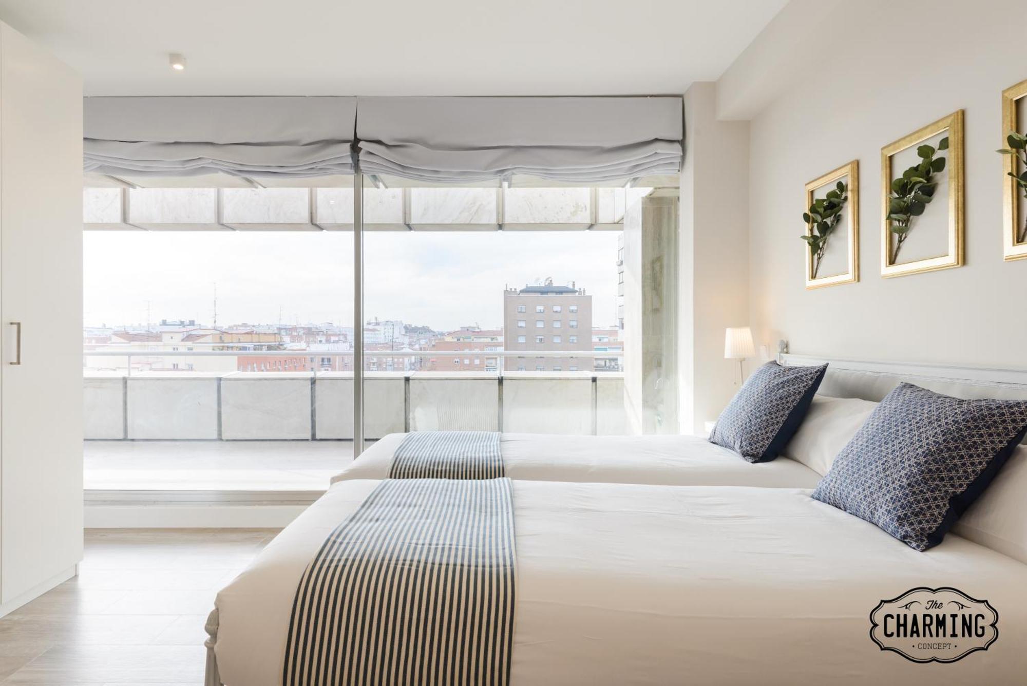 Ferienwohnung Charming Eurobuilding 2 Terrace Exclusive - Plaza De Parking Madrid Exterior foto