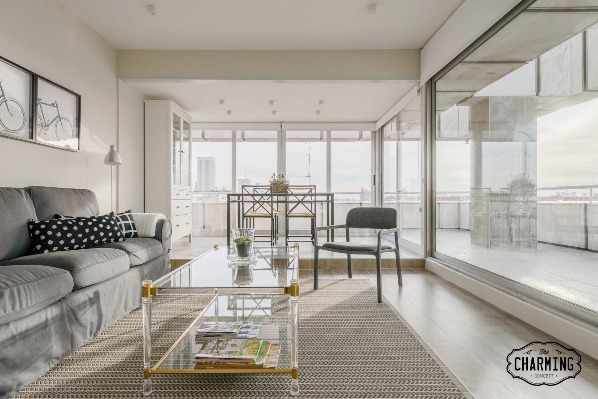 Ferienwohnung Charming Eurobuilding 2 Terrace Exclusive - Plaza De Parking Madrid Exterior foto